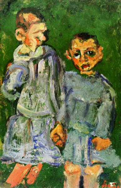Two Children Of Public Assistance by Chaim Soutine