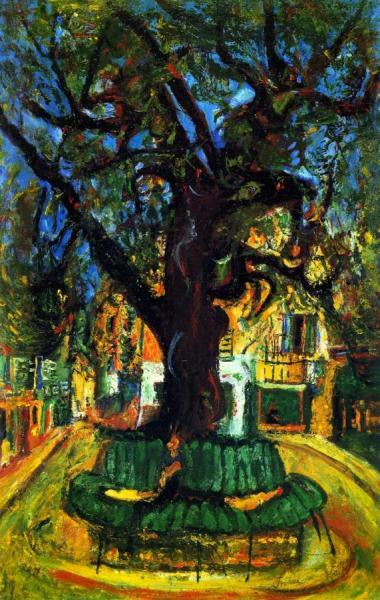 Village Square, Vence by Chaim Soutine