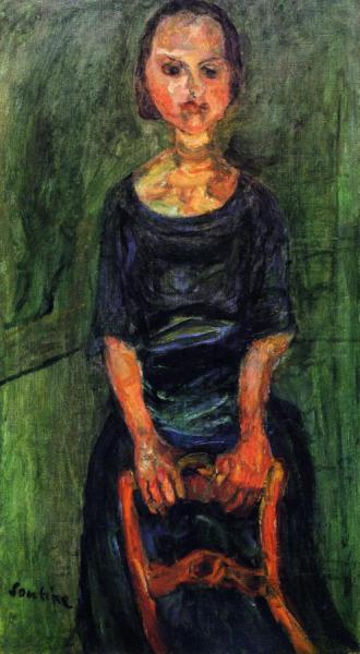 Woman By A Chair by Chaim Soutine