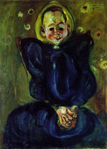 Woman In A Blue Dress by Chaim Soutine