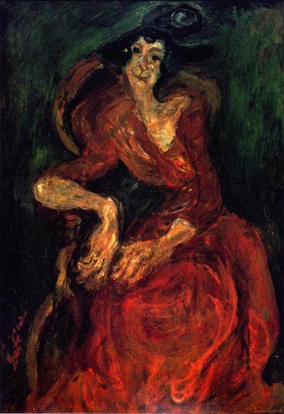Woman In Red by Chaim Soutine
