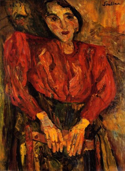 Woman In Red by Chaim Soutine