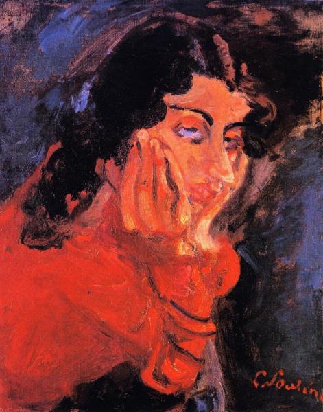 Woman Leaning by Chaim Soutine