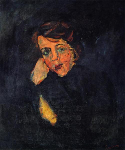 Woman Leaning On Her Arm by Chaim Soutine