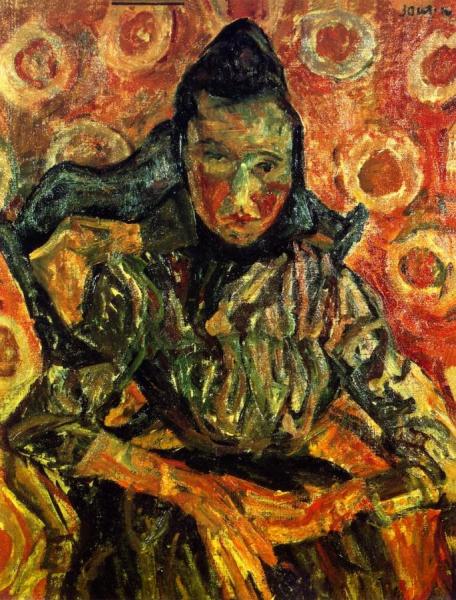 Woman Seated In An Armchair by Chaim Soutine Oil Painting Reproductions