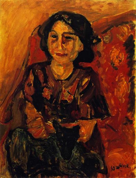 Woman With Dogs by Chaim Soutine
