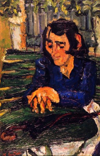 Woman With Umbrella by Chaim Soutine