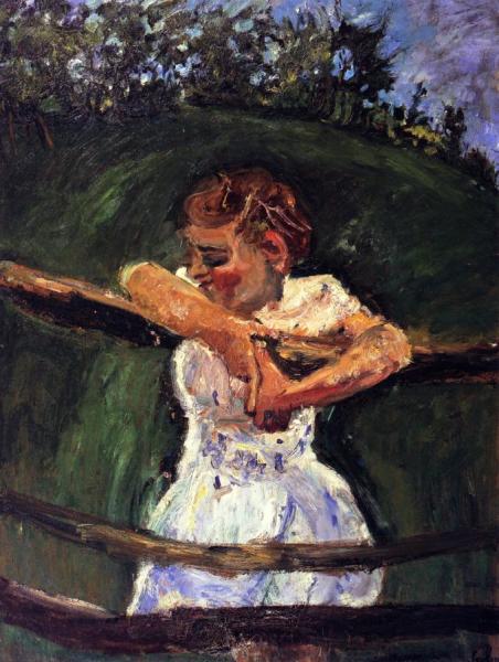 Young Girl At Fence by Chaim Soutine