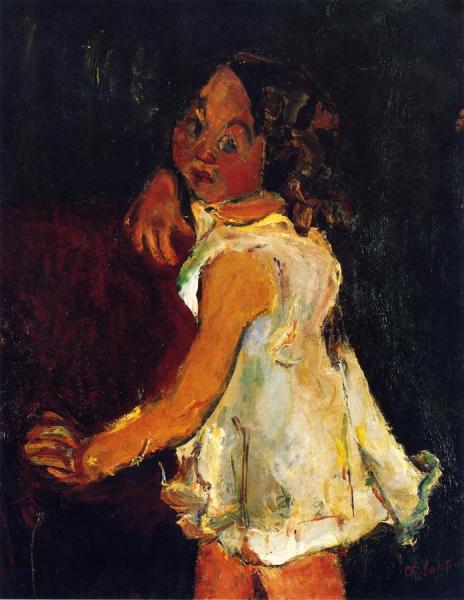 Young Girl By An Armchair by Chaim Soutine