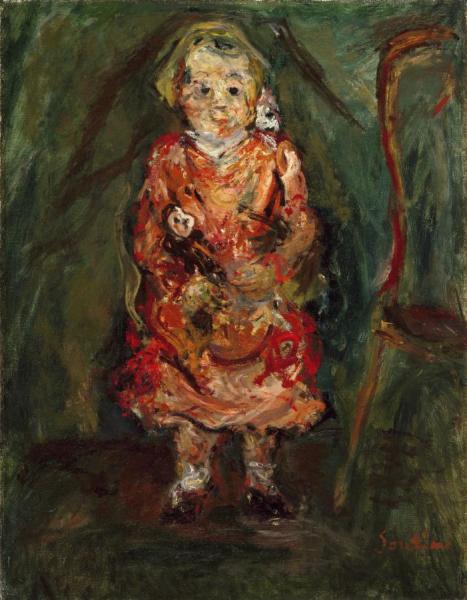 Young Girl With A Doll by Chaim Soutine