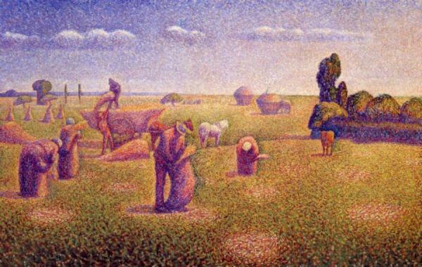 The Harvesters by Charles Angrand