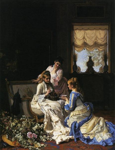 Spring's New Arrivals by Charles Baugniet