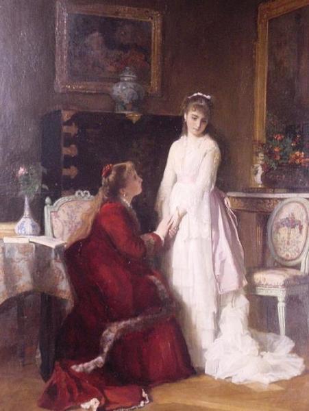 The Bride And Her Sister by Charles Baugniet