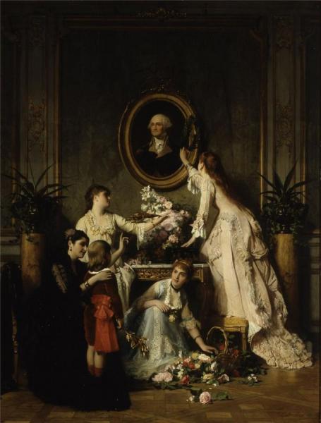 Washington's Birthday by Charles Baugniet