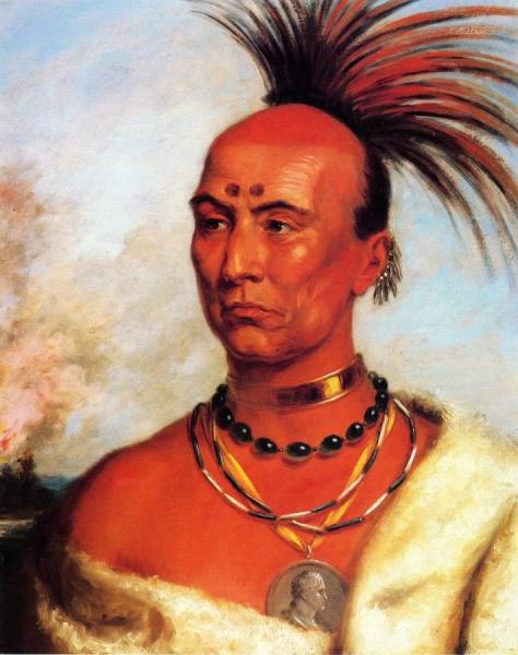Makataimeshikiakiah (back Hawk) by Charles Bird King