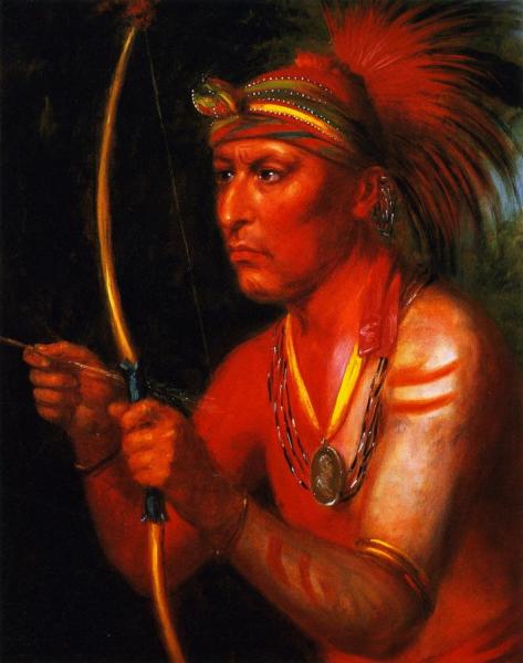 Powasheek (to Dash The Water Off), A Fox Chief by Charles Bird King