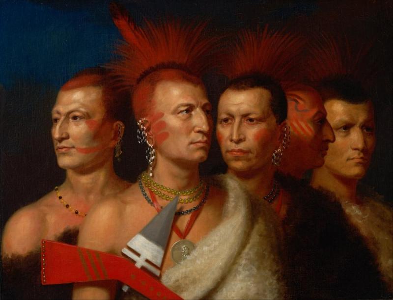 Young Omahaw War Eagle, Little Missouri, And Pawnees by Charles Bird King
