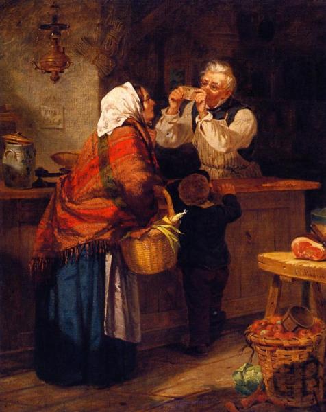 At The Grocers by Charles Blauvelt