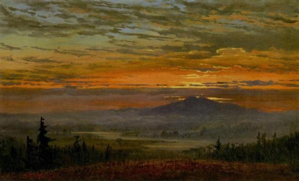 Mountain Sunset by Charles Burleigh