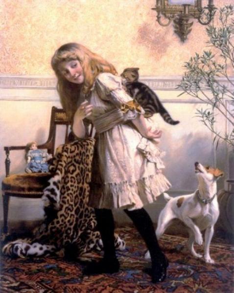 Charles Burton Barber Any Port In A Storm