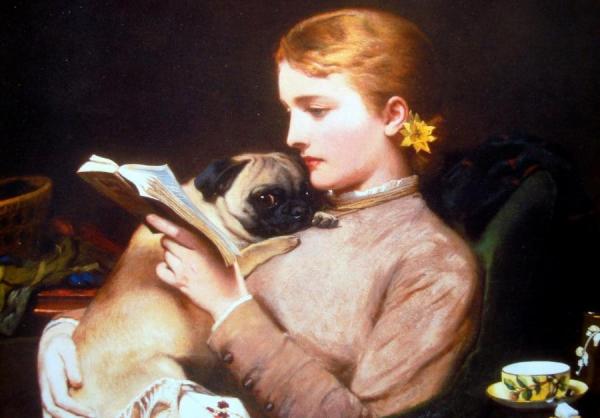 Blond And Brunette by Charles Burton Barber