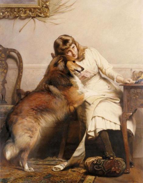 Sweethearts by Charles Burton Barber