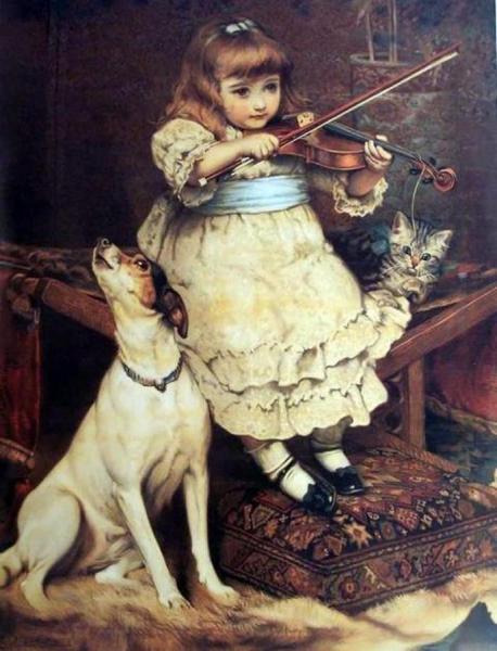 The Broken String by Charles Burton Barber