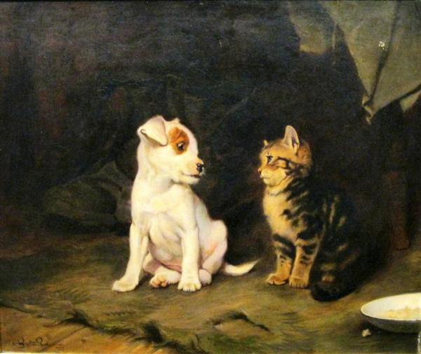 Darby And Joan by Charles Burton Barber