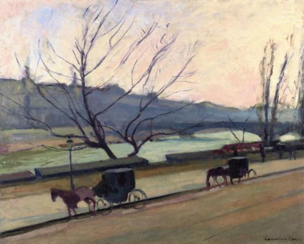 Cabs, Quai Foltaire by Charles Camoin