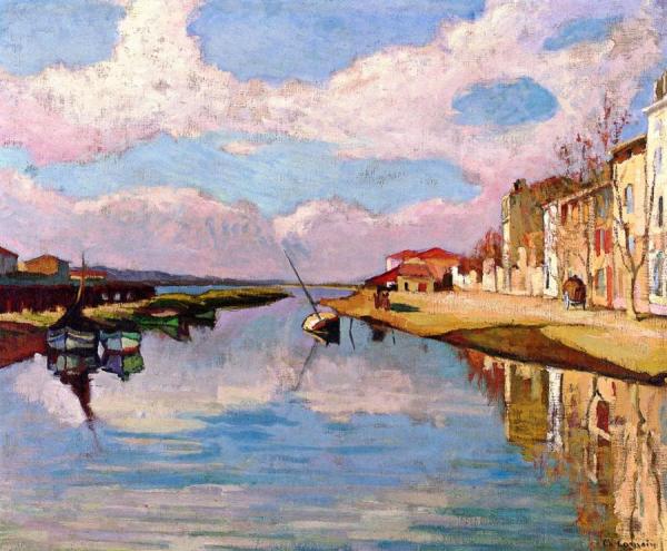 Canal At Martigues by Charles Camoin