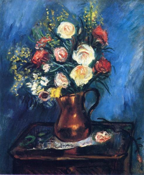 Flowers In A Copper Pot by Charles Camoin