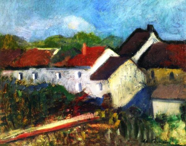 Houses At Issy Les Moulineaux by Charles Camoin