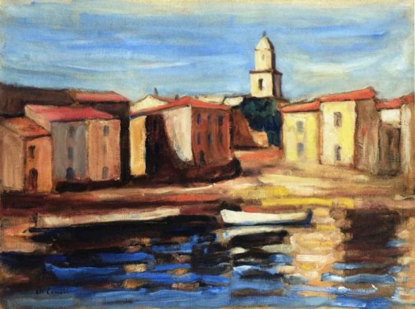 Le Clocher De Saint Tropez Et La Conche by Charles Camoin