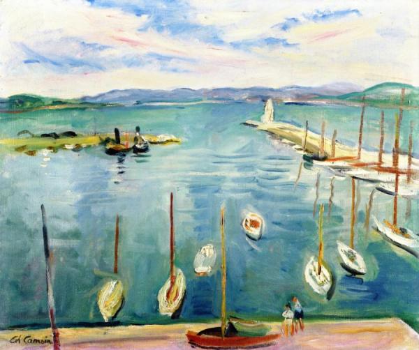 Leaving The Port Of St. Tropez by Charles Camoin