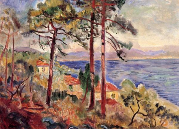 Pines At St. Tropez by Charles Camoin