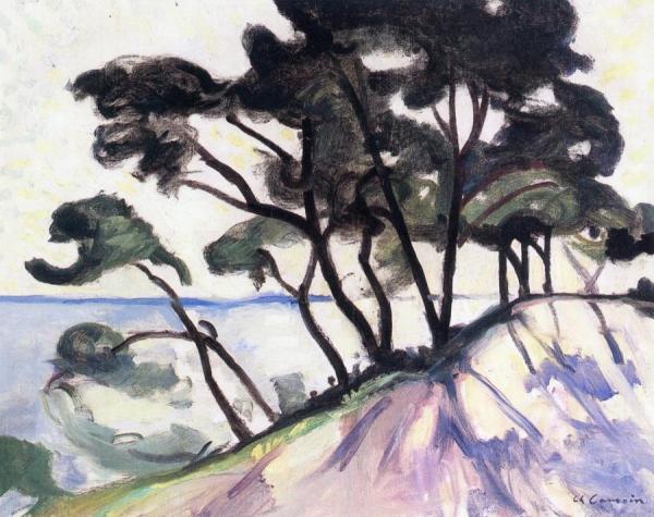 Pinewood By The Water At Trayas by Charles Camoin