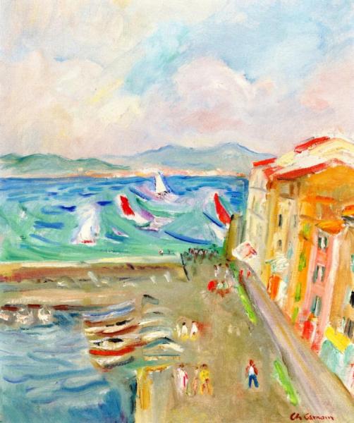 Regatta At Saint-tropez by Charles Camoin