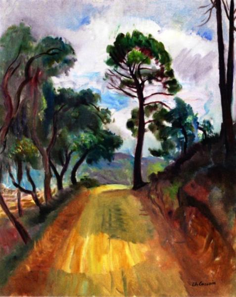 Road To Grimaud With Pines by Charles Camoin