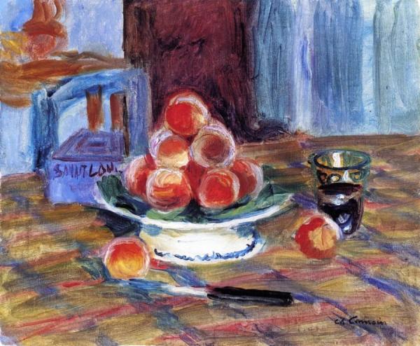 Still Life With Peaches by Charles Camoin