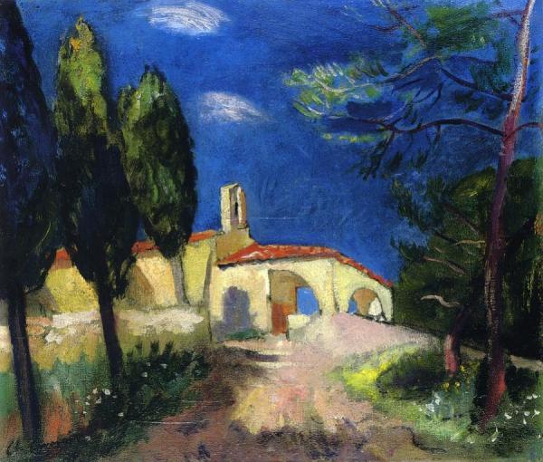 The Chapel Of Sainte-ann In Saint-tropez by Charles Camoin
