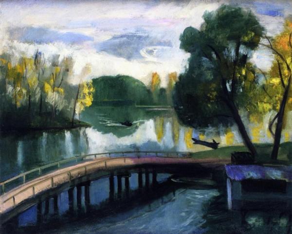 The Footbridge At Sannois-sur-seine by Charles Camoin