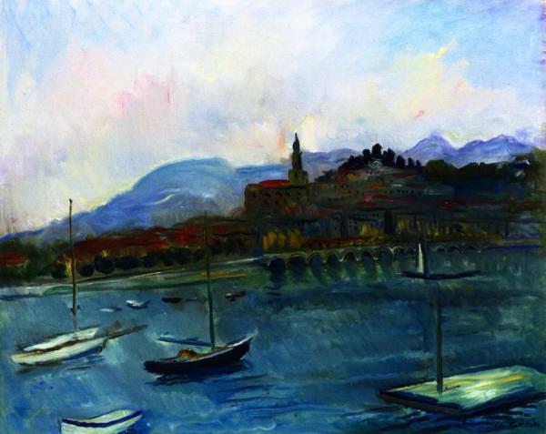 The Harbor At Menton by Charles Camoin
