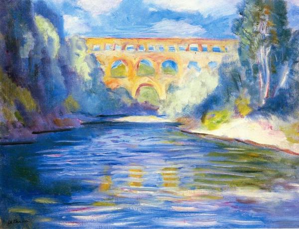 The Pont De Gard by Charles Camoin