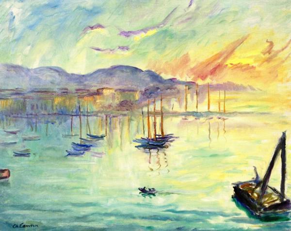 The Port Of Cannes by Charles Camoin