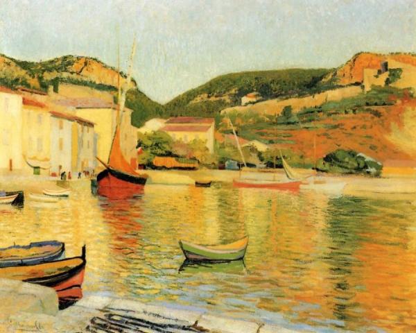 The Port Of Cassis by Charles Camoin