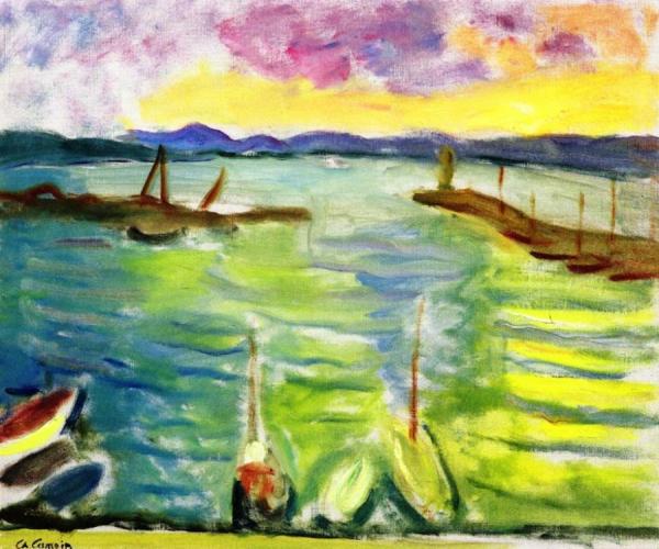 The Port Of Saint-tropez by Charles Camoin