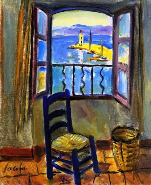 The Studio Window At Saint-tropez by Charles Camoin