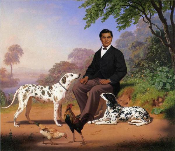 Sacramento Indian With Dogs by Charles Christian Nahl Oil Painting Reproductions