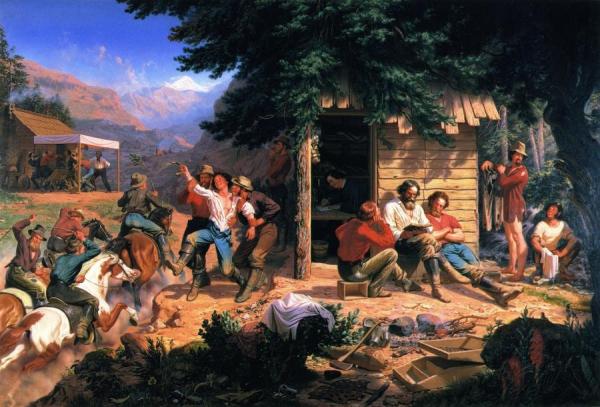 Sunday Morning In The Mines by Charles Christian Nahl