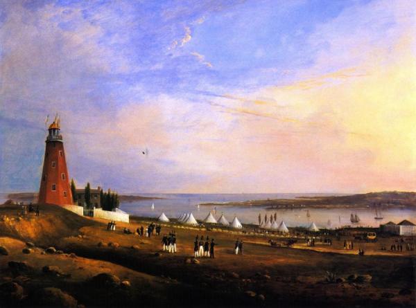 The Entertainment Of The Boston Rifle Rangers By The Portland Rifle Club In Portland Harbor, August 12, 1829 by Charles Codman